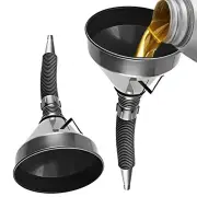 Engine Refueling Funnel Oil Filling Strainer Car Motorcycle Extension Pipe Hose Funnels Tool with Oil Filter Mesh