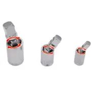 3sizes Socket Joint Steel Ratchet Angle Extension Bar Adapter Tool Set