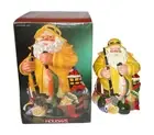 Home For the Holidays Fisherman Santa Lighthouse Ceramic Cookie Jar Christmas