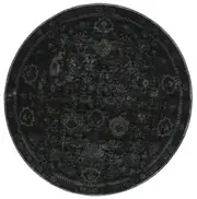 Vogue Night Emerald Round Rug