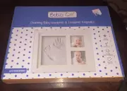 Bubzi Co. Charming Baby Clay Handprint & Footprint Keepsake Picture Frame NEW