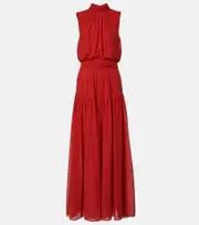 [Diane von Furstenberg] Diane von Furstenberg Menon turtleneck maxi dress AU 6 pink