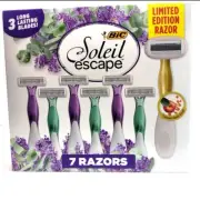 BiC Soleil Escape 6 Razors + 1 Limited Edition 5-Blade Caramel Apple Scent Razor