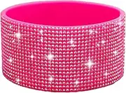Protective Rhinestone Glitter Silicone Boot Bling Diamond Anti-Slip Sleeve Cover for Stanley Cup 20-40oz,12-24oz and More Tumblers 2.8-2.9 inch Bottom