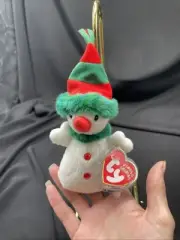 Ty Jingle Beanie Baby - SNOWGIRL Snowman 5" NEW MWMTs Ornament Plush Stuffed Toy