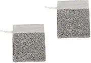 Baluue Pcs Exfoliating Mesh Soap Bags Drawstring Net Pouches for Face Cleansing Gentle Exfoliation Soap Saver