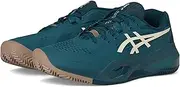 [ASICS] Men's Gel-Resolution X Clay Tennis Shoes, Saxon Green/Birch, 11.5