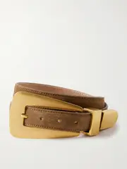 [KHAITE] KHAITE - Lucca Suede Belt - Tan - 80 80 Brown
