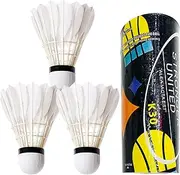 Shuttlecocks for Badminton, Feather Badminton Shuttlecocks Balls, Duck Feather Shuttle Cocks Banlance Training Sports Accessories for Yard, Family &