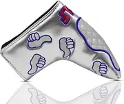 HISTAR Thumb Design PU Golf Putter Head Covers Headcover with Magnetic for Scotty Cameron Taylormade and Other All Brands Blade Headcovers