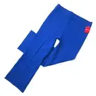 NWT SPANX 20386R Perfect Kick Flare in Cerulean Blue Knit Ponte Crop Pants L
