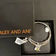 Alex And Ani Diploma Bangle Bracelets Set of 2