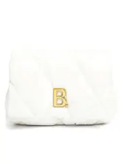Balenciaga Touch B-Plaque Medium Quilted Nappa Clutch