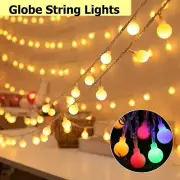 LED Solar Globe String Lights Fairy Outdoor Festoon Party Garden Decor Lamp AU