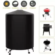 Black Waterproof BBQ Cover Heavy Duty Dust Protective Grill Cover Fire Pit Stov