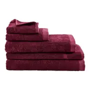 MyHouse Riley Bamboo Cotton Towel Collection - Plum - Bath Sheet