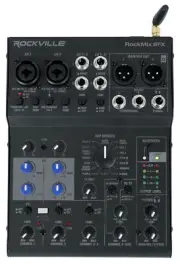Rockville ROCKMIX 6FX USB Computer Recording Interface Bluetooth Mixer w/Effects
