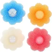 KITANDOVE 4pcs Reusable Laundry Pet Hair Remover Balls Lint Catcher for Washer Dryer Tangle Design for Dog Cat Hair Sustainable Laundry Care