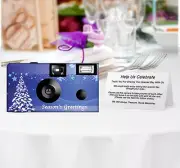 20 Pack Christmas in Blue Single Use Disposable Cameras, Holiday (F53240)