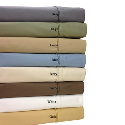 1000 Thread Count Silky Soft 100% BAMBOO Pillow Case Set King WHITE 1000TC