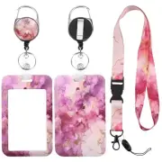 Retractable ID Badge Holder with Breakaway Lanyard, Heavy Duty Badge Reel & H...