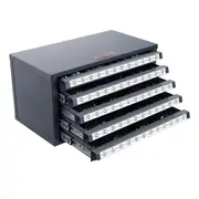Drill Bit Dispenser Cabinet, Five-Drawer Drill Bit Organizer Cabinet for 33/64" to 63/64" Steel Drill Dispenser Organizer Cabinet with Labels, Stackable Drill Dispenser for Drill Bit