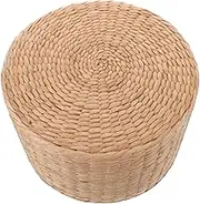 Woven Stool for Handwoven Garden Stool Small Step Stool for Shoes Lightweight Decor for Outdoor Spaces Versatile Footrest Table