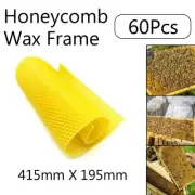 60Pcs Honeycomb Frames Honey Bee Hive Equipment Beekeeping Foundation Sheet Wax