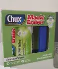 Chux Magic Eraser Kit 2 Handls + 10 Pads Easy Spot Sponge Kitchen Cleaner