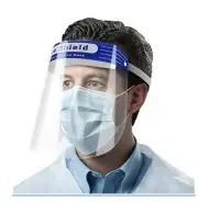 1PCS Safety Full REUSABLE Face Shield Guard CLEAR Head Band Elastic USA Seller A