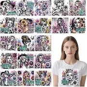 Shejdgart Dtf Transfers Ready to Press - 20 Pcs Daily Affirmations Iron on Patches for T-Shirts, Heat Transfer Inspirational Vinyl Stickers, Motivational Iron on Decals for Clothes Bag DIY Fabric