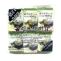 在飛比找蝦皮購物優惠-韓國 味付 橄欖油海苔 12小包入 60g 韓國海苔 海苔