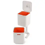 2pc Joseph Joseph Totem Compact 20L Waste Separation Unit Trash Bin Set Stone