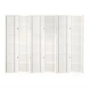 Artiss Room Divider Screen Privacy Wood Dividers Stand 6 Panel Nova White