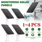 1-4PCS Solar Panel For Eufy Eufycam Cam E/2C/E/2 Micro Type C Wall Mount Power