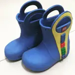 二手童鞋CROCS樂高LEGIT 藍色雨鞋
