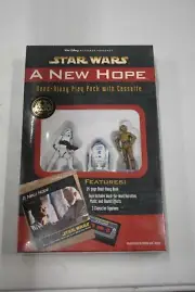 Star Wars A New Hope Read along Play Pack with Cassette and Figurines NIB 2A31