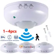 1~4pcs 110V-240V Motion Sensor PIR Detector Auto Infrared LED Light Switch NEW