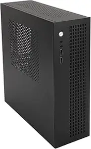 MATX PC Case, USB 2.0 Small Computer Case with Cooling Fan, Support SSD HDD, Mini PC ITX Desktop Computer Case