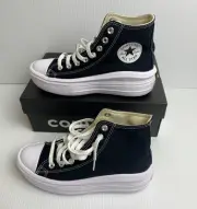 Converse Women’s Chuck Taylor All Star Move Black High Tops Size 7.5