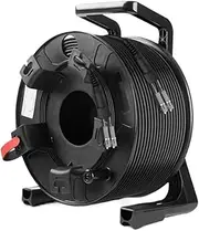 VJSUWI Fibre Optic Patch Cable 300m 2 Core OM3 TPU Armoured with PCD235 Drum 2C SC LC FC ST Multimode Fiber Optic Jumper for Outdoor Use 2 Fibers (300m LC-LC)
