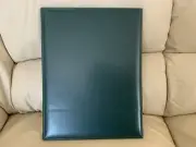 Vintage Samsill Green Leather Like Business Tablet The Classic With Paper #7031