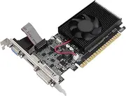 2GB DDR3 Computer Graphics Card, Desktop Gaming Video Card with HD Multimedia Interface, VGA, DVI Port, PCI Express X16 2.0 for Stable Gaming Performance, Silent Cooling Fan