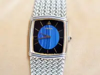 在飛比找Yahoo!奇摩拍賣優惠-《寶萊精品》CREDOR 貴朵銀藍超薄石英女子錶