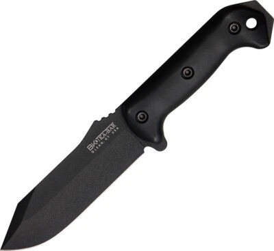 KA-BAR Becker Crewman 10" Fixed Blade Knife | All Black, 1095 cro-van Steel, BK1