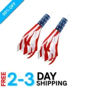 40 Inch Heavy Duty American Flag Windsocks - Perfect Patriotic Decor Set