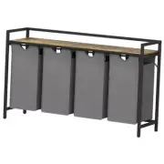 Laundry Hamper 4 Section, 168L Pull out Laundry Clothes Basket Organizer with