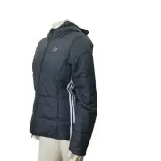 AIDIDAS THREE STRIPE SLIM FIT HOODED JACKET /COAT XS NEW WITH TAG