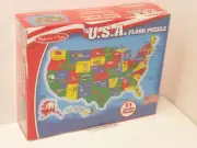 MELISSA & DOUG USA FLOOR PUZZLE 51 JUMBO PIECES NEW SEALED FREE SHIP