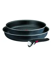[Tefal] Ingenio So'Light Induction Non-Stick Frypan Set 3 Piece in Grey Twinkle